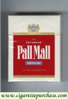 Pall Mall Rothmans Medium 25s cigarettes hard box